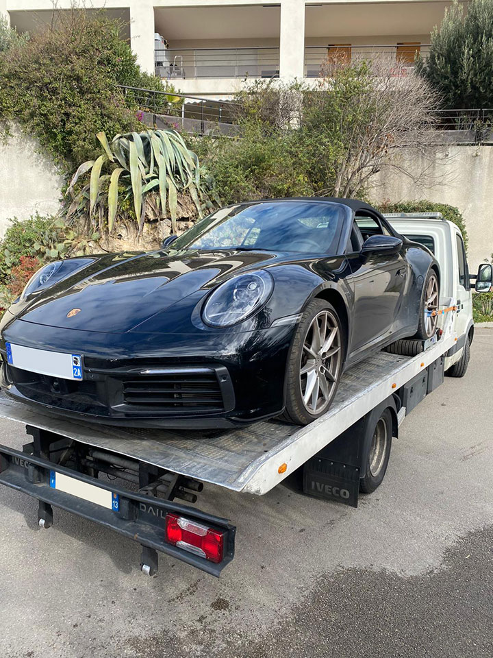 Porsche en dépannage